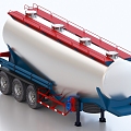 Cement tanker oil tanker 3d model