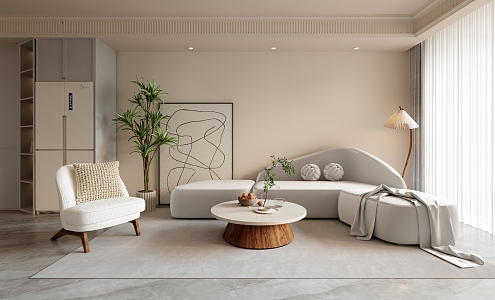 modern living room home living room 3d model