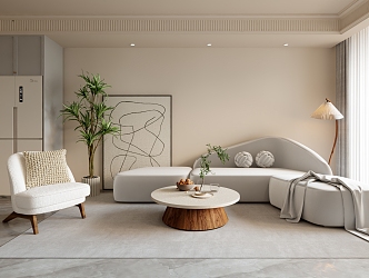 modern living room home living room 3d model