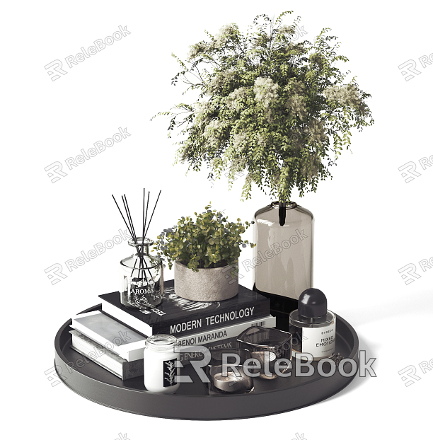 Modern Ornaments Combination Glass Vase Ornaments model