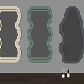 Mirror Full-body mirror Dressed mirror Fitting mirror Floor mirror 3d model