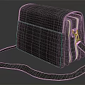 Stylish Dark Crocodile Texture Leather Handbag With Gold Hardware And Shoulder Strap