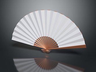 Modern Fan Paper Fan Folding Fan Chinese Fan 3d model