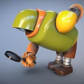 Robot Intelligent Robot AI Robot Monitoring Robot Mecha Man Mecha Warrior Alien 3d model