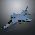 Light Blue Military Aircraft Model With Sleek Design And Detailed Wing Emblems