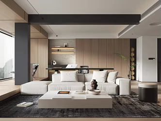 modern living room 3d model