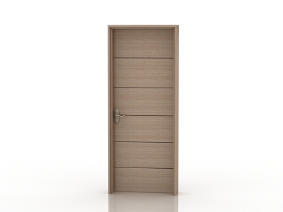 Modern solid wood door interior door 3d model