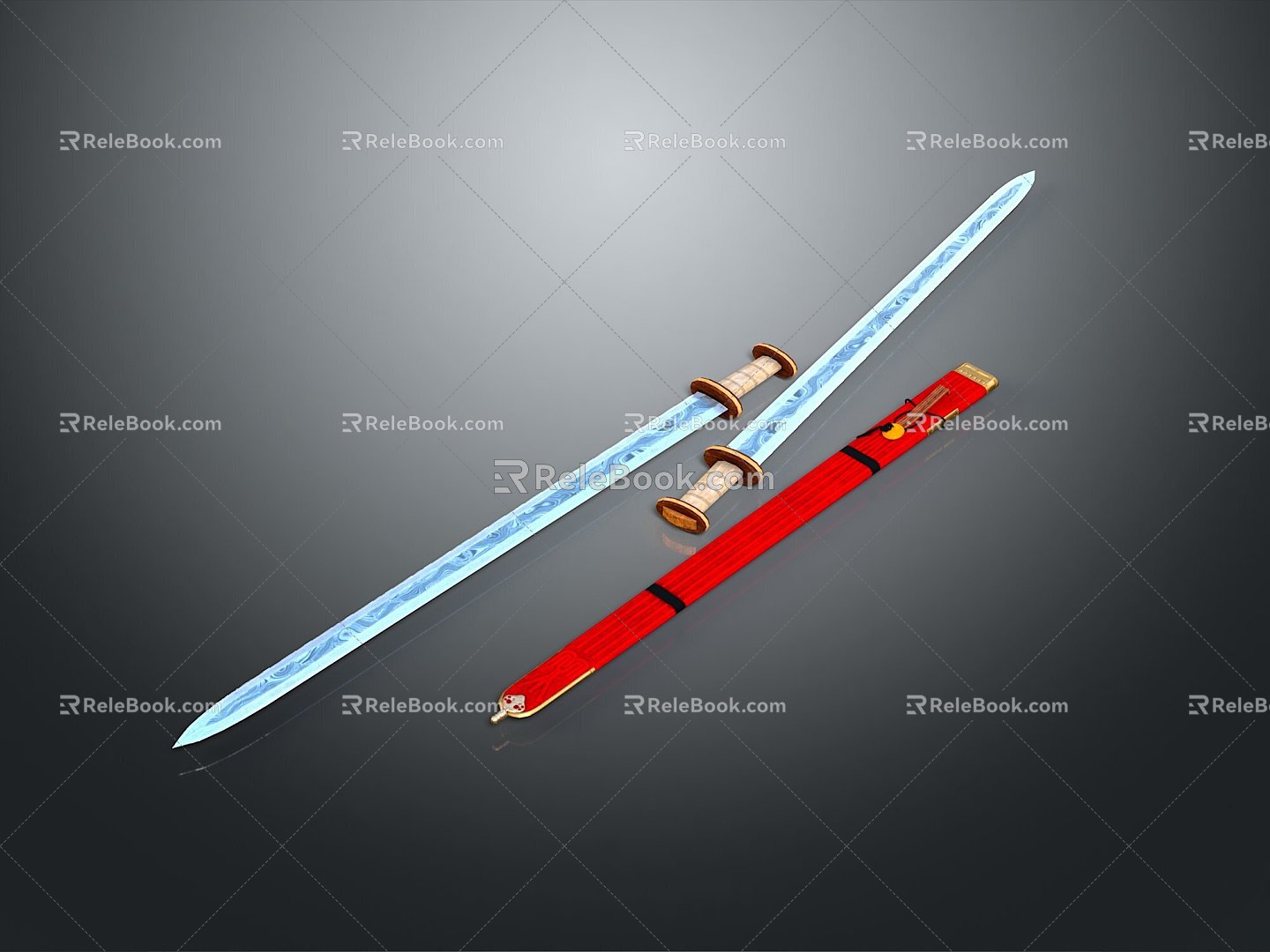 Officer Sword Sword Long Sword Sheath Sword Samurai Sword Samurai Sword Accessories Soldier Sword Knight Sabre 3d model