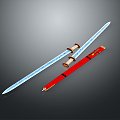 Officer Sword Sword Long Sword Sheath Sword Samurai Sword Samurai Sword Accessories Soldier Sword Knight Sabre 3d model