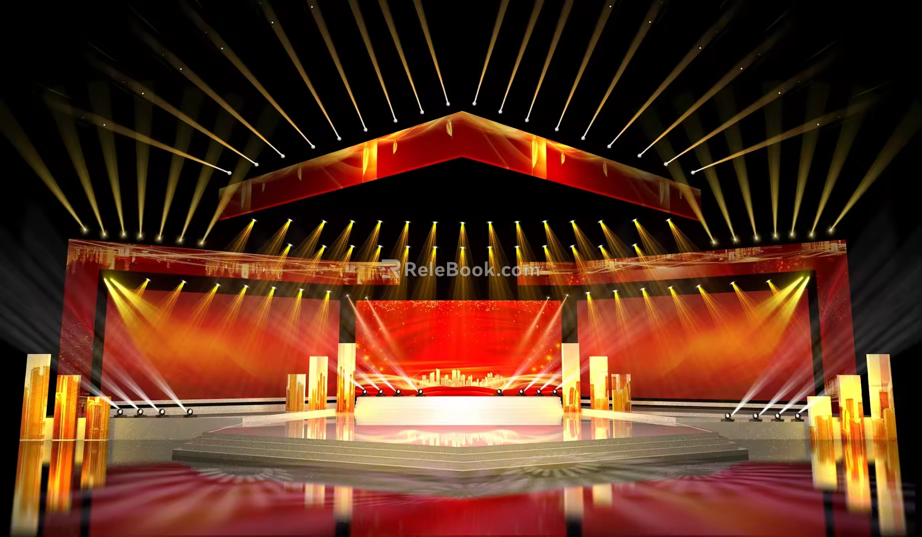 modern stage 3d model