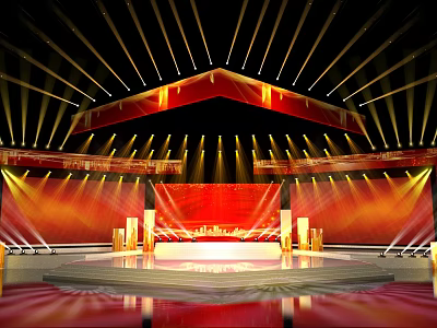 modern stage 3d model