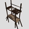 Bamboo Woven Folding Chairs Design For Home Furniture With Multiple Pieces