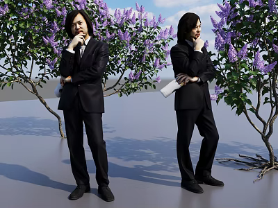 People Artists Characters Men Professional Men Suits Men Middle-aged Men Wear Suits Men Business Wear Men 3d model