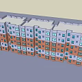 Modern Multi Story Apartment Building Exterior With Balconies Windows And Brown Gray Facade