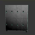 Metal Locker Cabinet With Multiple Doors And Secure Locking Mechanisms
