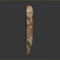 Natural Stone Sculpture In Conical Shape With Pink Brown Color And Texture
