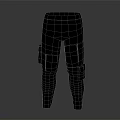 Dark Gray Cargo Pants With Multiple Pockets And Tapered Ankle Design For Casual Wear