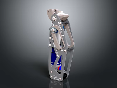 Innovative Medical Prosthetic Device With Metal Frame Structural Design And Colored Components 3d model