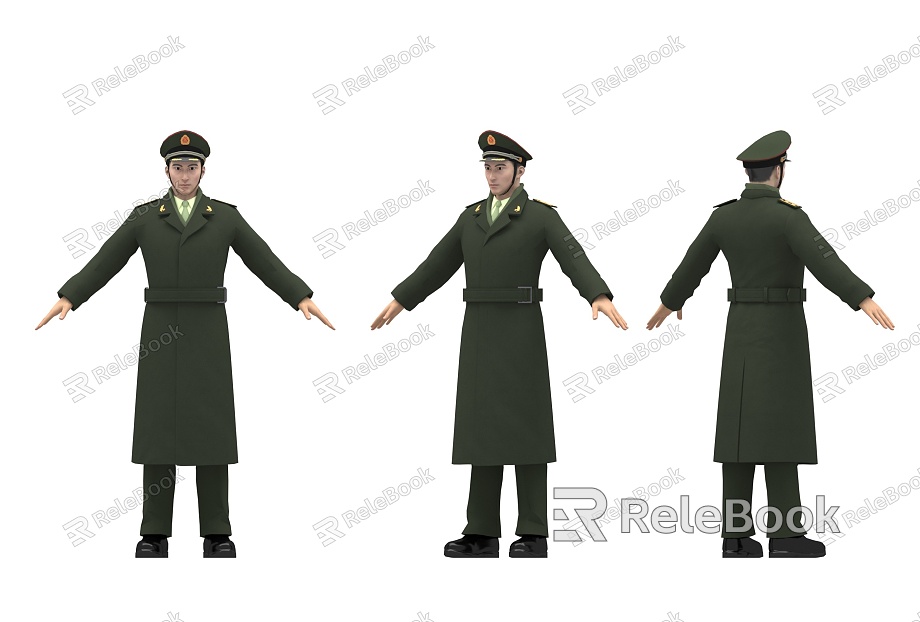 Military Coat model