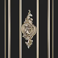 Intricate Golden Carved Decorative Frames With Various Shapes And Symmetrical Patterns 3d model
