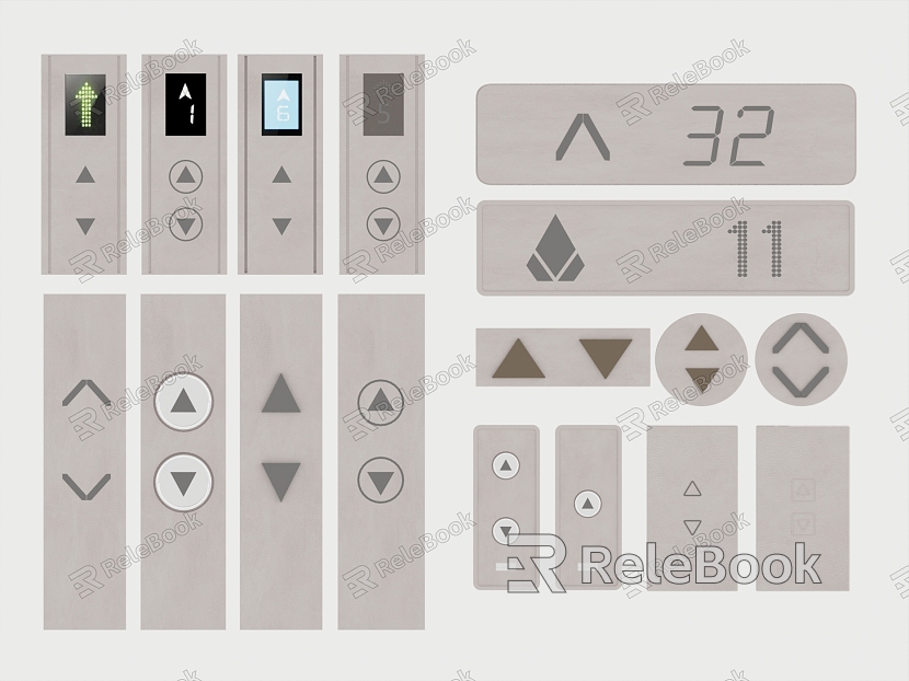 Switch elevator switch stair button model