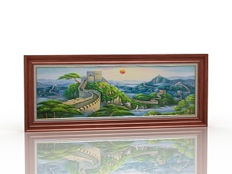 Jane European Mural Painting Oil Painting 3d model