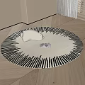 Round carpet 3d model