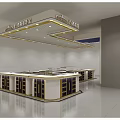 Elegant Shipulin Jewelry Store With Luxury Display Counters And Modern Interior Design