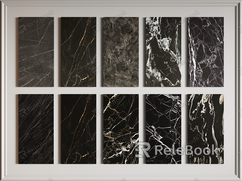 Black Stone Wall Panel Marble Background Wall Marble Wall Panel Black Stone Black Rock Slab Wall Panel model