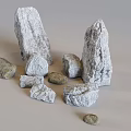 Natural Rockery Stones With Various Sizes Shapes And Textured Surfaces For Garden Decoration