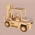 Multi-function forklift lift 3d model