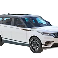 White SUV With Black Roof Modern Design Sleek Body And Alloy Wheels