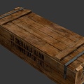 American World War II Wooden Boxes 3d model