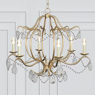 American chandelier 3d model