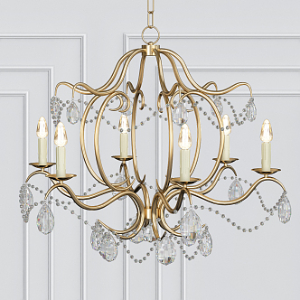 American chandelier 3d model