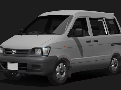 Toyota Van Toyota Classic Old Van Retro Styling High Precision Detail Adaptation Design Requirements 3d model