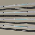 Modern Bathroom Accessories Sleek Towel Bars in White Gray Black Color Options