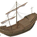 Two Traditional Wooden Boats With White Canvas Sails And Wooden Hulls