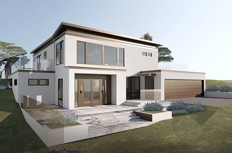 Villa single-family villa self-built house 3d model