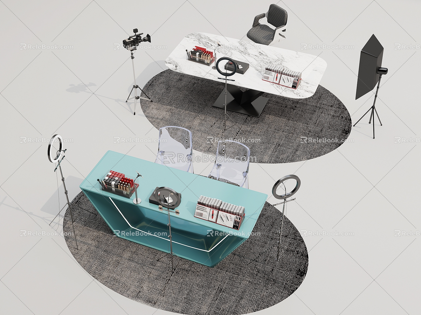 Studio Equipment Studio Tables and Chairs 3d model