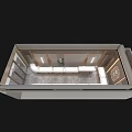 Luxury Modern Jewelry Store Interior With Glass Display Cases And Ambient Lighting