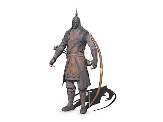 Archer Medieval Warrior 3d model