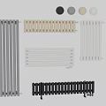 Different Colored Modern Radiators Including Gray Beige White Black with Vertical Horizontal Designs