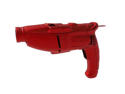 Bardem Red Electric Drill With Ergonomic Handle And Power Cord Design 3d model