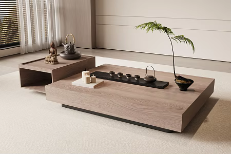 New Chinese Style Song Style Living Room 3d model