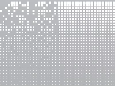 Abstract Gray Gradient Dot Pattern With Dense To Sparse Pixel Arrangement 3d model