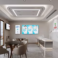 Modern Congming Dental Clinic Waiting Area With Tables Chairs And Wall Posters