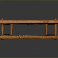 Wooden Entrance Gate With Canopy And Carved Double Door Design
