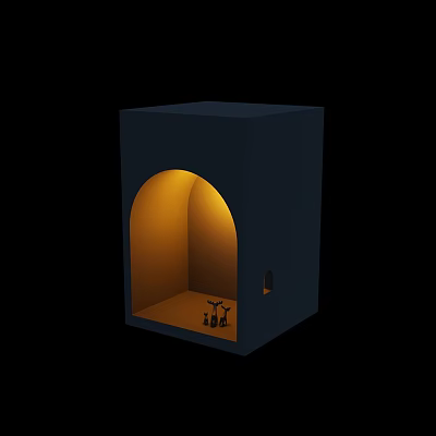 Modern wall lamp gypsum lamp 3d model