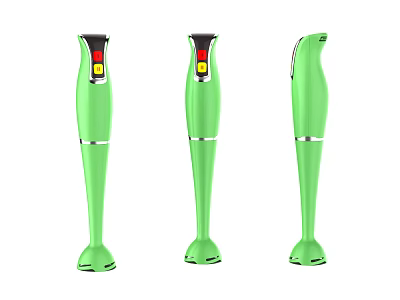 Three Green Hand Blenders Modern Kitchen Appliances For Home Use 3d model